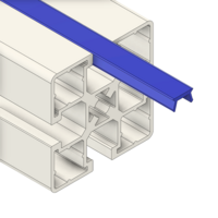 MODULAR SOLUTIONS PVC COVER PROFILE&lt;br&gt;SHALLOW, BLUE, 2M